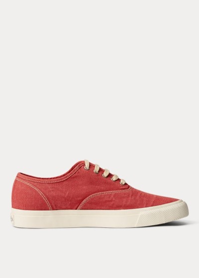 Ralph Lauren New Norfolk Lærred Sneakers Dame Danmark (IFRDV7148)